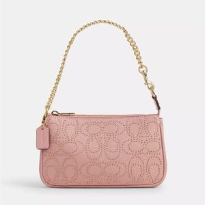 Coach Nolita 19 With Signature Rivets Pink Petal🌸